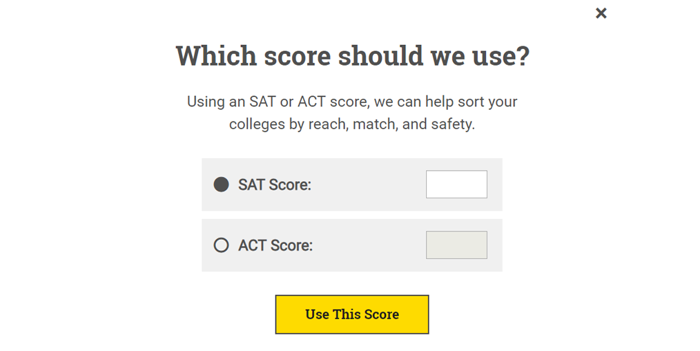 choose sat or act scores